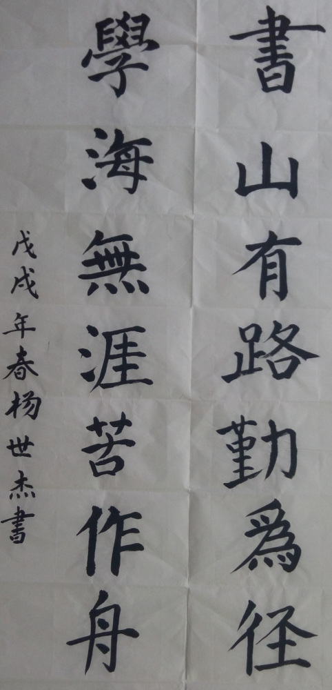参赛作品(初赛) 毛笔书法组  指导教师:李  龙 学校:小博士学习吧