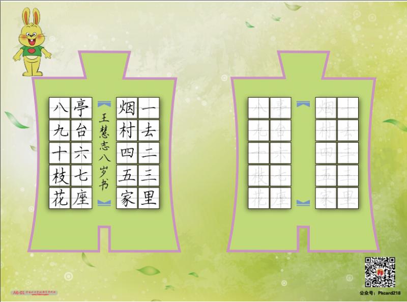 "五言七言"硬笔书法作品纸4本图片